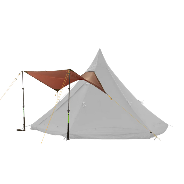 Tentipi canopy tarp for small lightweight tipi tents